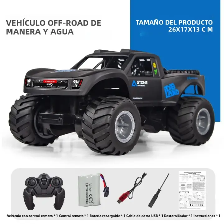 JJRC Q156 Coche RC Amphibious 4WD 2.4G off Road Impermeable Para Carreras En Terreno Vehículo De Ascenso Para Jóvenes Hombres Juguete De Carreras De Rally Con Control Remoto - 1