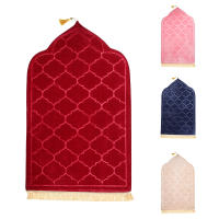 Alfombra De Oración Portátil Para Viajes Soft Worship Non-slip Con Diseño De Plegado De Flannel Para Musulmanos Durante El Ramadán Alfombra Antideslizante Para Interior - details 6