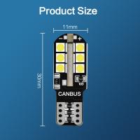 6Pcs T10 LED Canbus W5W Lámparas LED 168 194 Sin Errores Luz Interior De Coche Lámpara De Placa De Licencia 6000K Blanca 12V - details 3