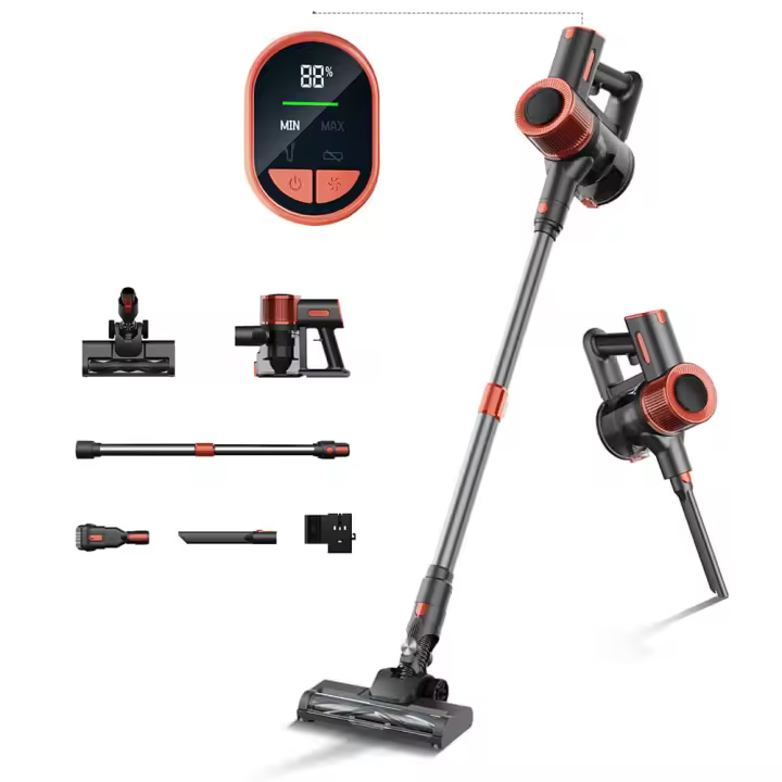 Aspirador Sin Cable De Mano InaláMbrica Xiaomi Jigoo C200 Aspiradoras Escoba, SuccióN De 23kpa, Tiempo De Funcionamiento De 40 Minutos, 2 Modos De Trabajo, Tubo TelescóPico De Metal Y Luz Led En La Cabeza Aspirador Y Fregasuelos - 1