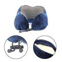 Almohada De Memoria Para Coche Viaje U-Cuadrada Almohada De Cuello Saludable Para Viajes Aéreos Familiar Almohada De Poliéster Y Algodón - details 3