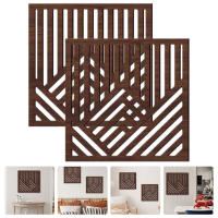 2 Pcs Adorno De Pared En Madera Para Decoración De Oficina Y Hogar Arte Abstracto De Madera Montañosa Adornos Para Habitaciones - details 7