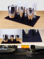 Leeseph Tapete De Barra Durable Y Moderno Negro Tamaño 17.7x11.8 Pulgadas Antideslizante Y No Tóxico Para Servicio En Bars De Café - details 2