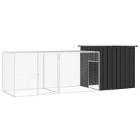 vidaXL Gallinero de acero galvanizado 300x91x100 cm jaula gallinero Color Gris,  Antracita, y mas - details 1