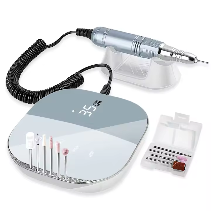 Taladro Eléctrico De Uñas De Alta Calidad 35000 RPM Pantalla HD Metal Pen Sander Profesional Para Arte De Uñas Y Manicura - 1