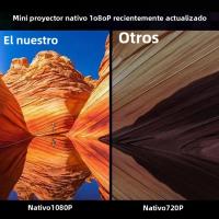 Proyector De Video HD LED 4K 1280x720P Android Portátil Para Cine En Casa Con Altavoz Integrado Y Control Remoto Proyector Mini Para Teléfonos Móviles - details 4