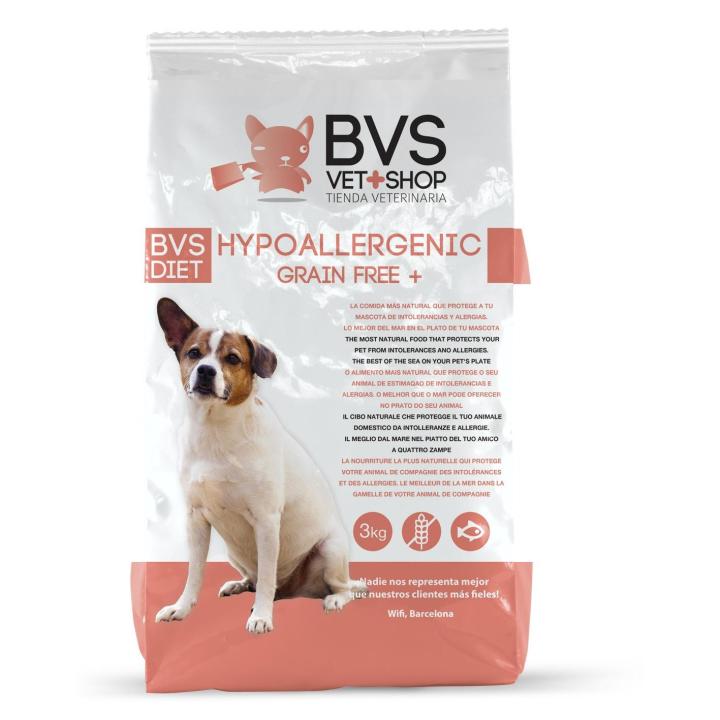 Alimento Hypoallergenic Grain Free | Reproduce fielmente la dieta propia de tu perro | Piel sana y pelo sedoso | Varios formatos | BARAKALDO VET+SHOP
