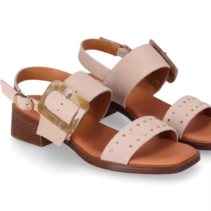 Chika10 Leather BINKA 07 Sandalia de Tacón Beig/Beige - 1