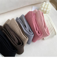Medias Largas De Mujer En Color Sólido Estilo Preppy Japonesa Moda Dulce Medias De Algodón Y Poliéster Con Elástico Para Otoño E Invierno - details 7