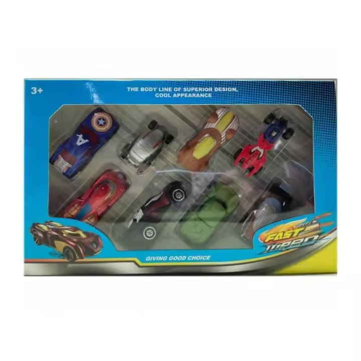 PACK DE e VEHÍCULOS COCHES DE JUGUETE DE METAL SUPER HEROES DE PANRITOS - 1
