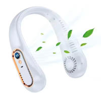 Ventilador de Cuello Almalux® con Pantalla Digital Inteligente – Portátil, Recargable USB, 5 Velocidades y 78 Salidas de Aire - details 0