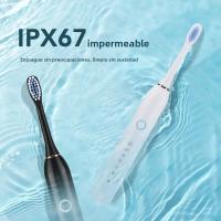 Cepillo De Dientes Eléctrico Sonic Con Vibración USB Recargable Para Blanqueamiento Y Limpieza Oral Cepillo De Pelo Suave De DuPont Para Adultos - details 4