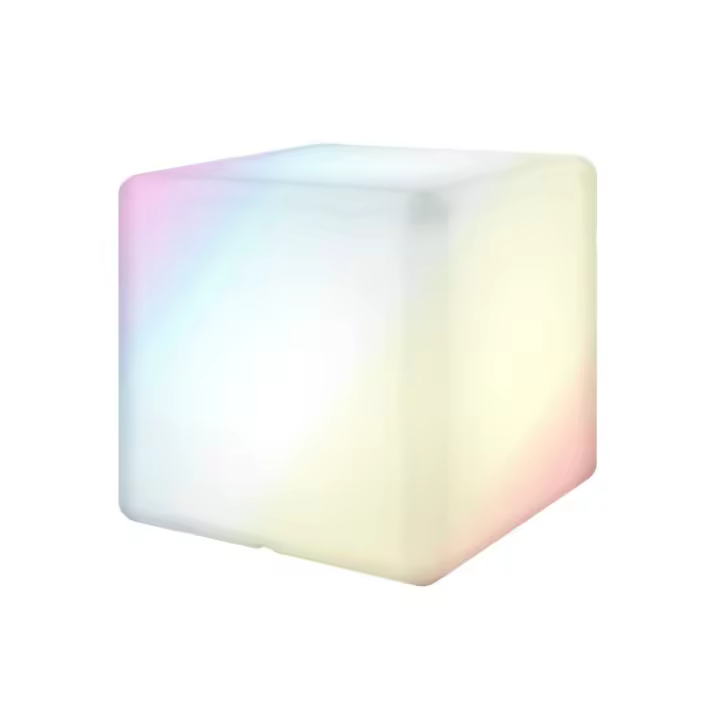 Lola Home Lámpara con mando de luz led blanca de 30x30x30 cm - 1