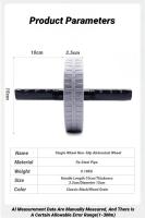 1Pcs Abdominal Wheel Resistente Al Desgaste Con Rodillos Antideslizantes Equipo De Ejercicio Para Fortalecimiento De Músculos Entrenamiento De Fitness Uso Doméstico Silencioso - details 4