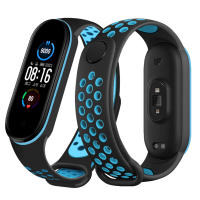 Correa de silicona deportiva para Xiaomi Mi Band 5 Mi Band 6 pulsera ajustable con cierre de fondo y impermeable - details 3