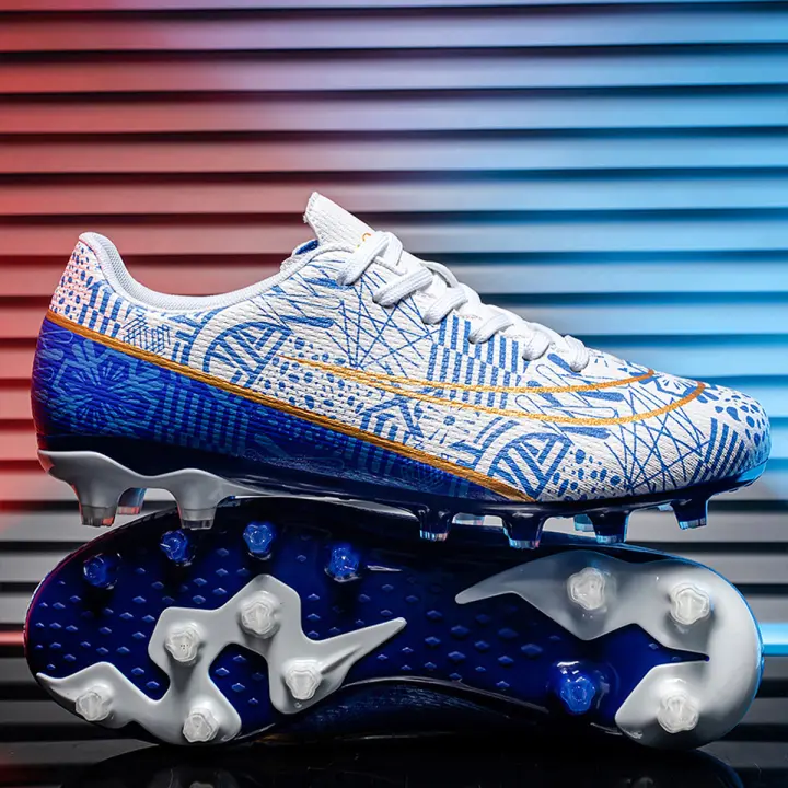 Zapatos De Fútbol Profesionales Para Hombres Altos Deportivos Botas De Fútbol Ag/Fg Con Espigas Largas Para Práctica Y Juegos En Césped Artificial - 1