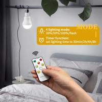 Lámparas Solares con Mando a Distancia 2PCS&3.5M Cable*2, 130Lumen Lámparas Recargables para Exterior Interior, Luces LED Colgantes Linternas Solares para Jardín Emergencia Gallinero Camping Viajar - details 1