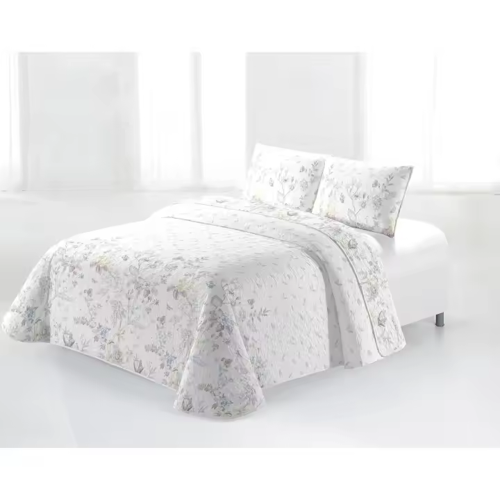 Colcha Bouti Cama Modelo Datia Jutai   Camas 135-150– Microfibra 100%, Suave, Ligera y Fresca para Primavera y Verano Mommata - 1