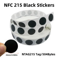Etiquetas Adhesivas NFC NTG215 25MM 504 Bytes Negro 10/50/100pcs RFID 13.56MHz Para Automatización Personal Acceso Control - details 4