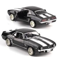Coche De Acción Chevrolet Camaro De Aleación 1/36 Para Niños Con Cuerpo De Metal Y Neumáticos De Goma Vehículo Estático Con Función De Retroceso Para Colección - details 6