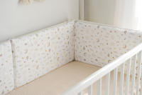LALA - Barandilla de Cama para Bebe desmontable y lavable, Gasa de Algodón Puro, almohadilla protectora anticolisión para Barandilla de Cama para Bebe Dream 60*30*3 desmontable, - details 3