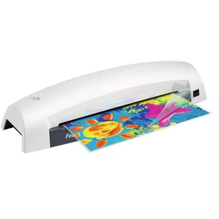 Plastificadora Fellowes Lunar A3 5716701/ hasta A3 y 80-125 Micras/ Blanca y Negra - 1