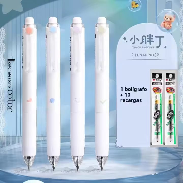 M&G Chubby Gel Pen 0.5mm Negro Recargable Escritura Suave Adecuado Para Estudiantes Y Uso En La Oficina Plástico - 1