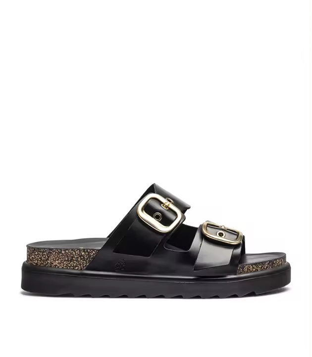 SANDALIAS DE HEBILLAS Y PLATARFORMA YOKONO TUNEZ 130 NEGRO - 1
