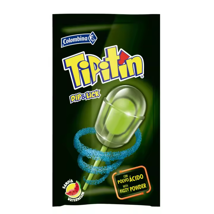 Caramelos Colombina Tipitín Dip & Lick Sabor Sandía - 2 Cajitas - 1