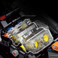 Modelo De Motocicleta De Ciudad 1:8 En Bloques Constructivos Técnicos Para Niños Y Adultos Regalo De Cumpleaños Juguete Educativo Compatible Con Lego - details 4
