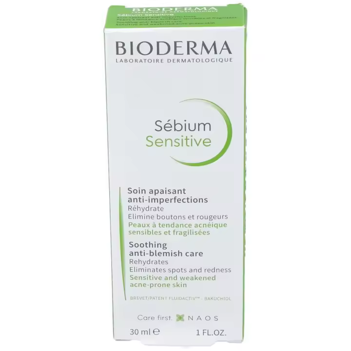 Sebium Sensitive Calma Rehidrata Lesiones Acne 30M - 1