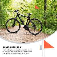 Bandera De Seguridad Para Bicicleta Bandera De Ciclismo Con Palo Suministros Para Bicicletas Infantiles Adorno Para Vehículos De Movilidad Mayor Publicidad Infantil - details 3