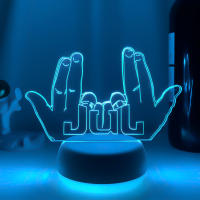 Lámpara 3D LED De Noche Para Fans De Celebrity JUL Cambio De Color Batería Potenciada Decoración De Dormitorio Regalo De Cumpleaños - details 17