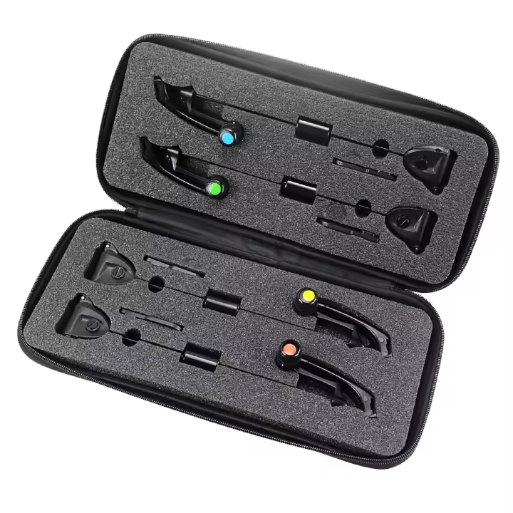 Juego De Pesca Al Carpa Con Aviso LED Y Indicadores Para Pesca En Río B2005 En Estuche Herramientas De Pesca Abs Material - 1