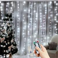 Luz De Cortina LED Con Cableado USB Y Control Remoto Para Decoración De Navidad Regalo Ideal Para Casa Dormitorio Fiesta Año Nuevo 2025 - details 4