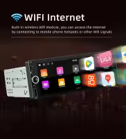 6.86 Inch Android Car Radio Wireless CarPlay/Android Auto WiFi Bluetooth Handsfree GPS FM RDS USB IPS Screen 1 Din MP5 Player - details 5