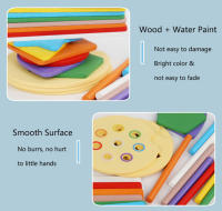 Juguete Educativo De Madera 3 En 1 Para Niños Juego De Alineación Sensorial Montessori Aprendizaje En La Guardería - details 21