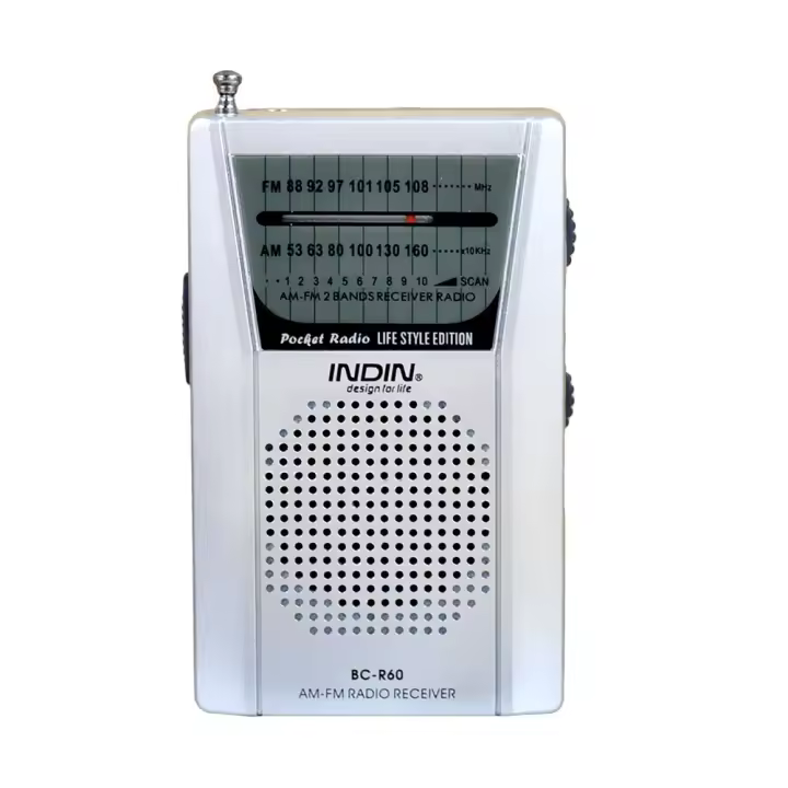Mini portátil Mini Radio FM Am transistores con excelente señal de bolsillo por Pilas AA (no incluidas) - 1