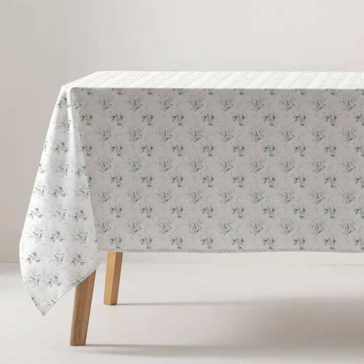 GAMUSI - Mantel antimanchas impermeable Brizne algodón tacto tela caída natural rectangular/cuadrado - 1