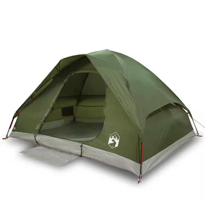 vidaXL Tienda de campaña iglú para 2 personas impermeable verde oliva - 1