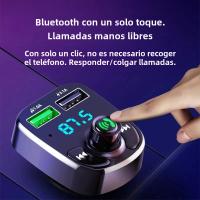 Transmisor Bluetooth 5,0 para coche LED MP3 con manos libres y cargador dual USB QC3.0 PD 3.1A compatible con tipo C - details 3