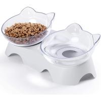 Tazas De Comida Para Gatos Con Base Antideslizante Doble Estilo Ergonómico Anti Vómito Y Antiartrose Para Perros Y Gatos Productos Para Mascotas - details 5
