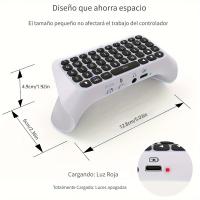 Teclado de control inalámbrico para PS5, minimando portátil con altavoz incorporado y conector de audio, 3,0 - details 8
