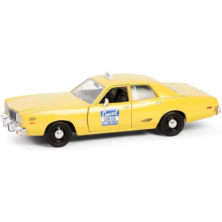 Greenlight Hollywood 1975 Fury Taxi Crescent Cab Co. Yellow Poltergeist (1982) 1/24 - 1