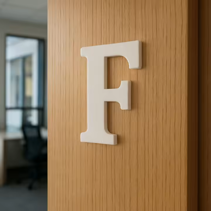 Letra Decorativa 3D – Inicial Impresa en 3D Ideal para Decoración de Hogar, Oficina o Regalos Especiales - 1