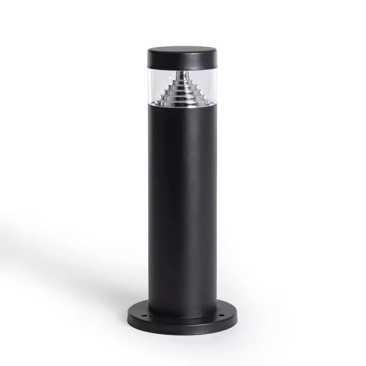 Ledkia Baliza Exterior LED 5W Superficie Pie 30cm Inti Inox Negro 3000K Blanco Cálido - 1