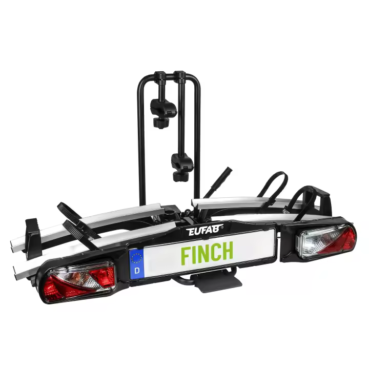 FINCH Soporte plegable y basculante-2 bicicletas para el enganche de remolque. - EUFAB - 1