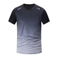 Pack De 4/1/2 Camisetas Deportivas Para Hombres Con Gradiente Secado Rápido Casual Manga Corta Multicolor Talla Mixta Running Fitness - details 5