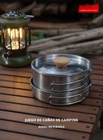 Juego De Ollas Para Camping NOBANA De Acero Inoxidable 304 Kit De Cocina Al Aire Libre Equipamiento De Picnic Y Senderismo - details 0