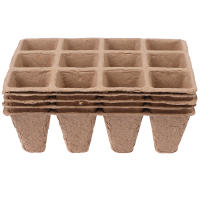 5Pcs Bandeja De Semillero Biodegradable Con 12 Agujeros Para Jardinado Sistema De Crecimiento Hidroponía Herramientas De Plantación - details 9